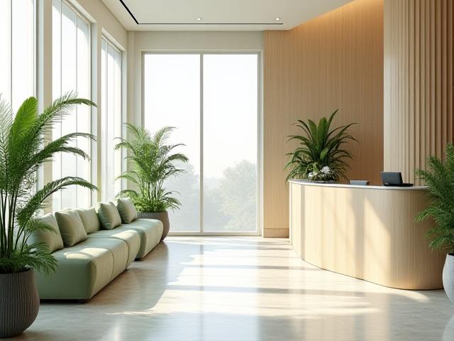 Warm and modern interior of Zephyr Wellness Institute in Toronto