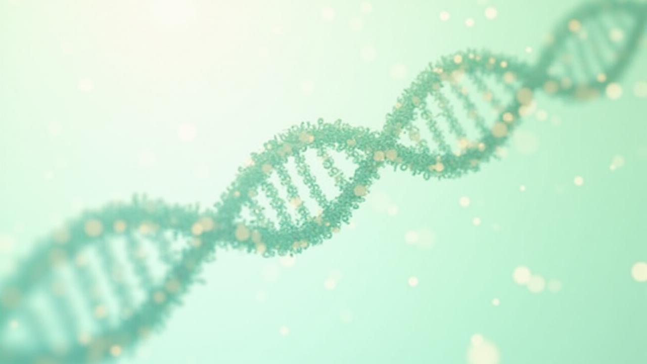 Abstract elegant visualization of cellular vitality and DNA structures